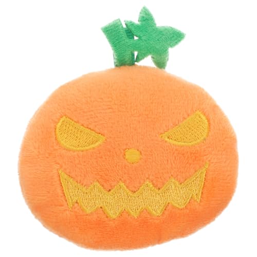 Homoyoyo Katzen Halloween Kürbis Plüsch Teething Toy für Katzen Interaktives Katzenspielzeug mit Quietscher zur Beruhigung und Beschäftigung von Haustieren von Homoyoyo