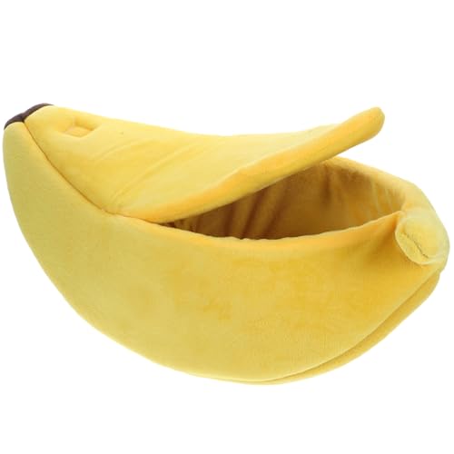 Homoyoyo Katzenbett Aus Weichem Material - Bananenförmiges Design - Ideal Für Haustiere Portabel Langlebig Und Bequem Perfekt Für Hunde Und Katzen Größe M in Gelb 1 Stück Homoyoyo Katzenbett Aus Weichem Material - Bananenförmiges Design - Ideal Für Haustiere Portabel Langlebig Und Bequem Perfekt Für Hunde Und Katzen Größe M in Gelb 1 Stück von Homoyoyo
