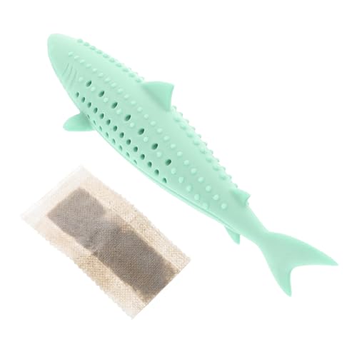 Homoyoyo Katzenminze Für Katzen – Silikon Fischform - 1 Stück – Ideal Zum Kauen Und Zur Zahnreinigung - Fördert Spiel Und Spaß Für Ihre Katze Homoyoyo Katzenminze Für Katzen – Silikon Fischform - 1 Stück – Ideal Zum Kauen Und Zur Zahnreinigung - Fördert Spiel Und Spaß Für Ihre Katze von Homoyoyo