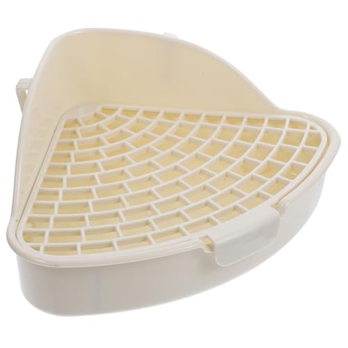 Homoyoyo Kleintier Ecktoilette aus Robustem Material mit Abnehmbarem Praktische und Langlebige Nagertoilette für Kaninchen Meerschweinchen Hamster Chinchilla Einfach zu Reinigen von Homoyoyo