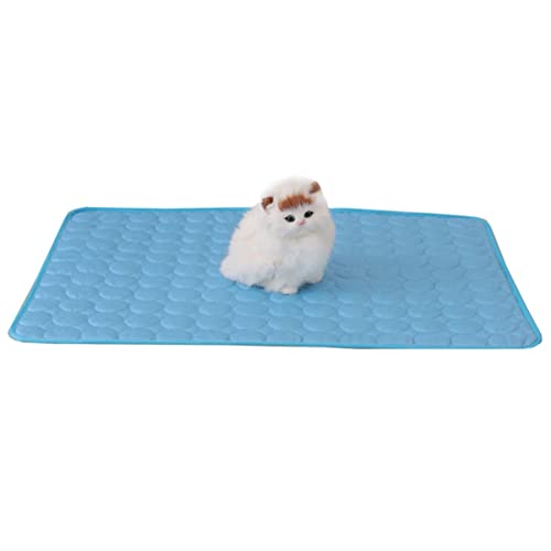 Homoyoyo Kühlmatte für Haustiere Selbstkühlende Pet Pad für Katzen Waschbar und Atmungsaktiv für Unterwegs Blaue Umrandung Homoyoyo Kühlmatte für Haustiere Selbstkühlende Pet Pad für Katzen Waschbar und Atmungsaktiv für Unterwegs Blaue Umrandung von Homoyoyo