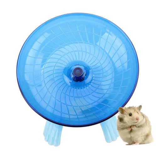 Homoyoyo Leises Hamsterrad 20 cm Für Zwerghamster - Rennmäuse Und Andere Haustiere – Ideal Für Aktives Spiel Und Bewegung in Blau von Homoyoyo