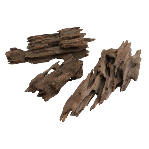 Homoyoyo Natürliche Aquarium Dekoration aus Echtem Holz Beutel mit Hohlem Baumstamm Versteck Mehrlöchriges Ökologische und Langlebige Landschaftsornamente für Fischbecken von Homoyoyo