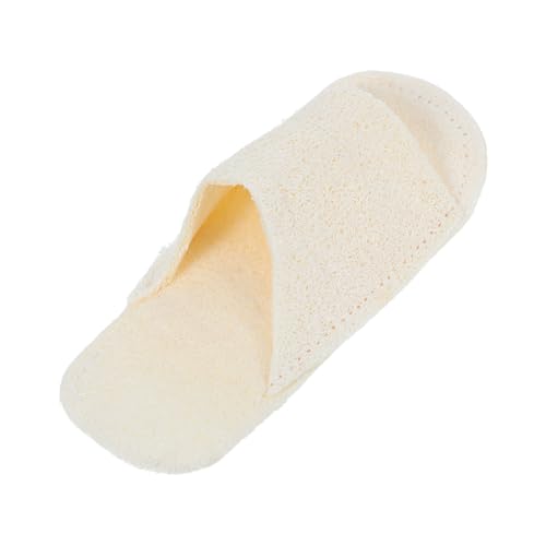 Homoyoyo Natürlicher Loofah Kauspielzeug Hausschuhe für Welpen und Kleine Hunde Interaktives Indoor Pet Molar zur Zahnpflege und Energieverbrauch Beiges von Homoyoyo