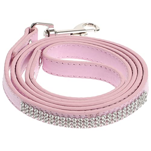 Homoyoyo PU Hundeleine mit Rosa Verstellbare Weiche und Flexible Trainingsleine für Kleine Spazierengehen Joggen für Outdoor Aktivitäten von Homoyoyo