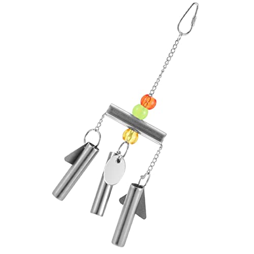 Homoyoyo Papageien Mit Glocke Für Vogelkäfige - Rostfreier Stahl Hühnerstall Anhänger Mit Beeren-Design Ideal Zum Kauen Und Für Gesunde Vögel 30 cm Lang von Homoyoyo