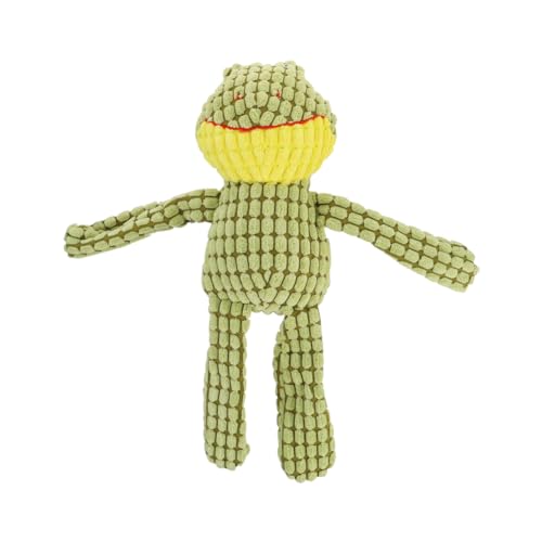 Homoyoyo Plüsch Frosch Hundespielzeug Für Kleine Hunde Und Katzen – Quietschendes Kauspielzeug Mit Sound Für Interaktives Und Bissfestigkeit - Ideal Für Stundenlangen Spaß von Homoyoyo