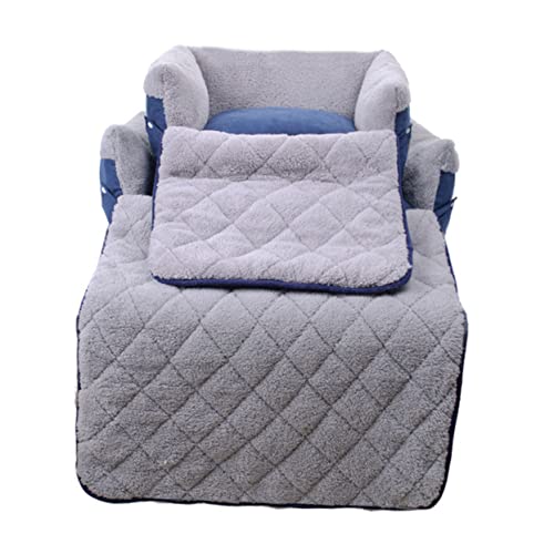 Homoyoyo Multifunktionales Quadratisches Hundesofabett Bis Mittelgroße Hundehütte Mit Decke Warm Und Bequem Nicht Waschbar Haustierbett Muscheldesign von Homoyoyo