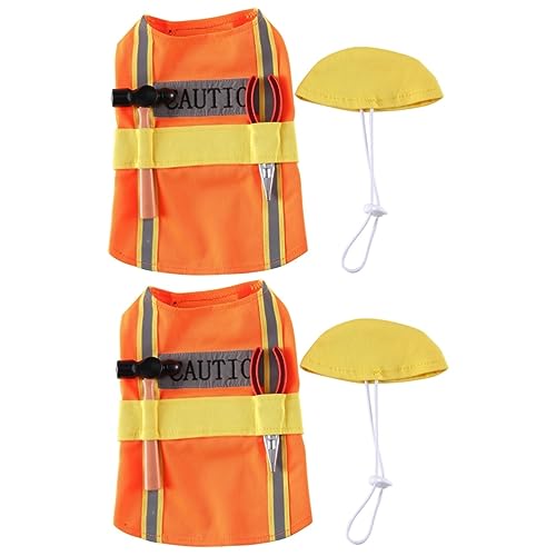 Homoyoyo Reflektierende Hundeweste Im Bauarbeiter-Stil Mit Helm – Orangefarbige Kostümweste Für Kleine Hunde - Ideal Für Weihnachten Geburtstagsfeiern Und Andere Festliche Anlässe Homoyoyo Reflektierende Hundeweste Im Bauarbeiter-Stil Mit Helm – Orangefarbige Kostümweste Für Kleine Hunde - Ideal Für Weihnachten Geburtstagsfeiern Und Andere Festliche Anlässe von Homoyoyo