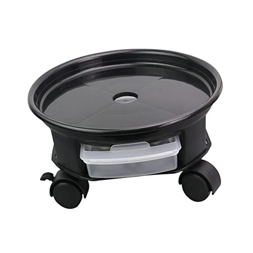 Homoyoyo Runder Pflanzenroller 25 cm Aus Metall – Stabiler Transportroller Für Blumentöpfe Und Blumenkübel Mit Rollen - Ideal Für Innen- Und Außenbereich Möbelroller Mit Praktischem Design von Homoyoyo