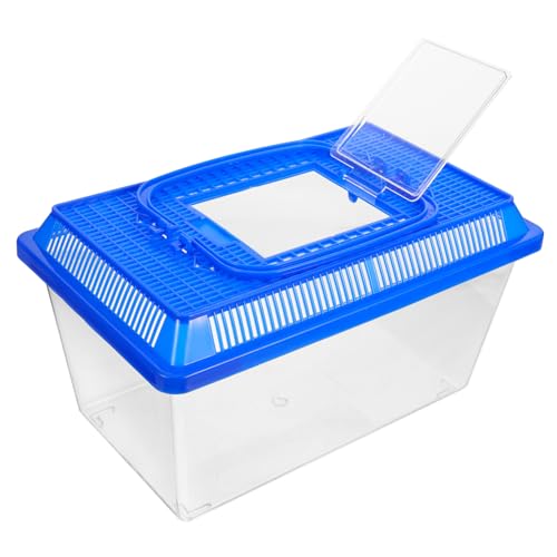 Homoyoyo Schildkröten Tank mit Transparenter Transportbox für Haustiere Praktischer Aquarienbehälter mit Rampe für Schildkröten Fütterung und Hibernation Große Kapazität Homoyoyo Schildkröten Tank mit Transparenter Transportbox für Haustiere Praktischer Aquarienbehälter mit Rampe für Schildkröten Fütterung und Hibernation Große Kapazität von Homoyoyo