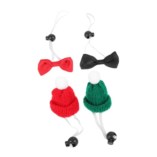 Homoyoyo Teiliges Mini Haustier Hüte aus Weichem Wollgarn mit Verstellbarem Design Kleinen Flexiblen Schleifen Wärmend und Dekorativ für Hamster Reptilien und Kleine Haustiere an von Homoyoyo