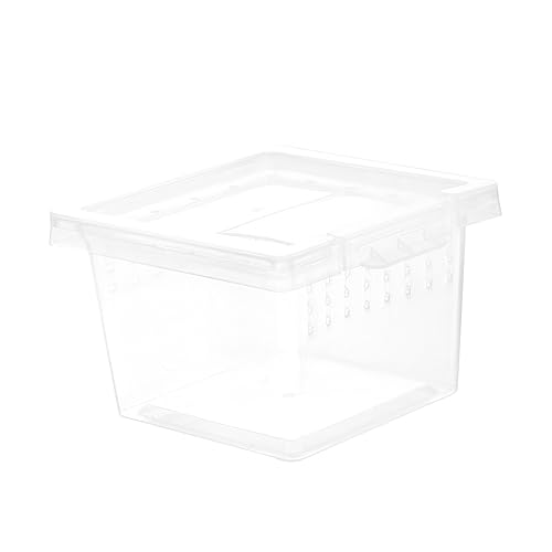 Homoyoyo Transparente Reptilienzuchtbox aus Kunststoff Vielseitige Futterbox für Spinnen Eidechsen und Kleine Schildkröten Praktische Transportbox mit Belüftungsöffnungen und Geräumigem Homoyoyo Transparente Reptilienzuchtbox aus Kunststoff Vielseitige Futterbox für Spinnen Eidechsen und Kleine Schildkröten Praktische Transportbox mit Belüftungsöffnungen und Geräumigem von Homoyoyo