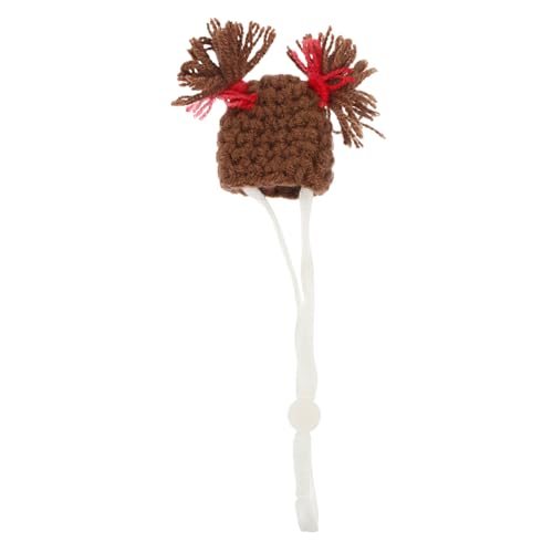 Homoyoyo Verstellbarer Gestrickter Haustierhut für Hamster und Kleintiere Material Komfortabel und Festlich Geeignet für Weihnachten und Kleine Nager Wie Mäuse und Chinchillas von Homoyoyo