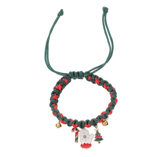 Homoyoyo Verstellbares Katzenhalsband mit Glocke Handgefertigtes Weihnachtskollier für Kätzchen und Kleine Katzen Komfortables Festliches Accessoire für Feiertage und Haustierbedarf von Homoyoyo