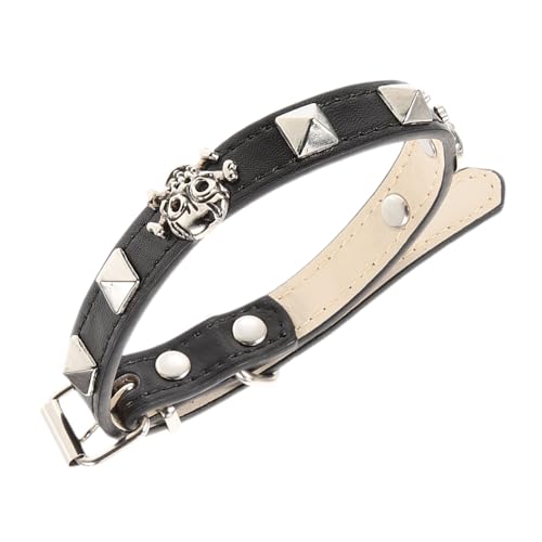 Homoyoyo Verstellbares Punk Halloween Haustierhalsband mit Geeignet für Katzen Welpen und Kaninchen Modisches DIY Haustierzubehör für Kleine bis Mittlere Tiere von Homoyoyo