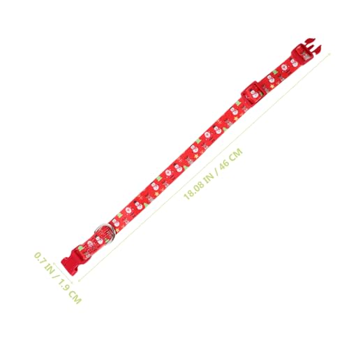 Homoyoyo Verstellbares Weihnachtliches Hundehalsband für Kleine Hunde Leichtes Welpenhalsband mit Schnellem Verschluss Dekoratives Haustierhalsband Schneemann Rot Homoyoyo Verstellbares Weihnachtliches Hundehalsband für Kleine Hunde Leichtes Welpenhalsband mit Schnellem Verschluss Dekoratives Haustierhalsband Schneemann Rot von Homoyoyo