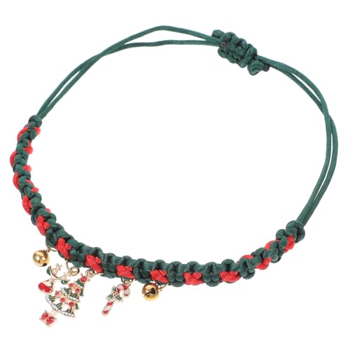 Homoyoyo Verstellbares Weihnachts mit Glocke und Schleife Komfortables Material Japanisch Stil Festliches Accessoire für Kätzchen und Kleine Hunde von Homoyoyo