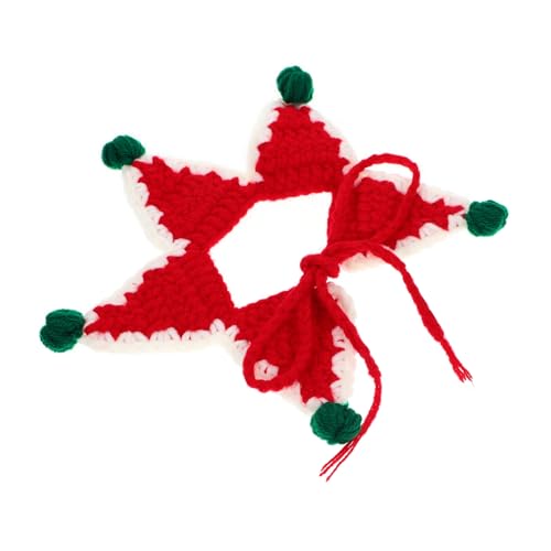 Homoyoyo Weicher Warmer Haustier Schal mit Sternform Gestrickt aus Ultraweichem Leicht Anzuziehen für Katzen und Welpen Festliches Weihnachtsaccessoire für Kalte Tage und Partys Homoyoyo Weicher Warmer Haustier Schal mit Sternform Gestrickt aus Ultraweichem Leicht Anzuziehen für Katzen und Welpen Festliches Weihnachtsaccessoire für Kalte Tage und Partys von Homoyoyo