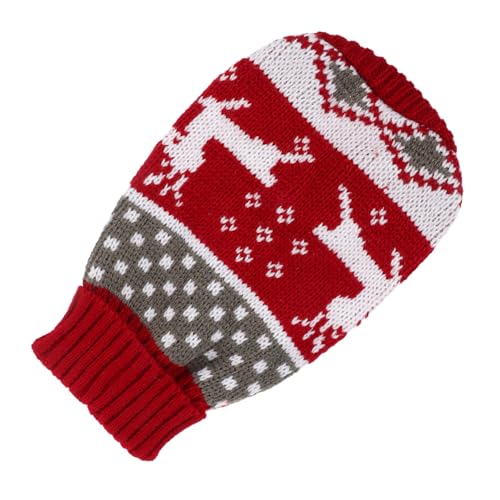 Homoyoyo Weicher Warmer Weihnachts Hundepullover Gestrickt Komfortabel Dekorative Haustier Winterweste für Welpen und Katzen Kuscheliger Strickpullover mit Süßem Kürbisdesign von Homoyoyo