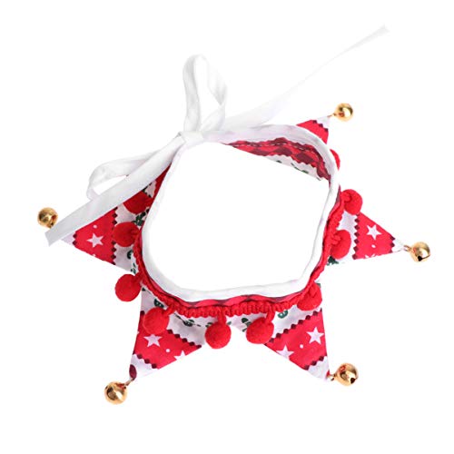 Homoyoyo Weihnachten Hundehalsband Mit Glocken - Schneeflocken-Design Festliches Kostüm Für Hunde Perfektes Zubehör Für Die Weihnachtsfeier Und Festliche Anlässe von Homoyoyo