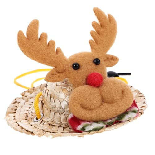 Homoyoyo Hamster-Cartoon-mütze Haustiermütze Mini-mütze Hamsterkappe Haustierkostüm-Accessoire Kleine Haustiermütze Kopfschmuck Für Hamster Meerschweinchenmütze von Homoyoyo
