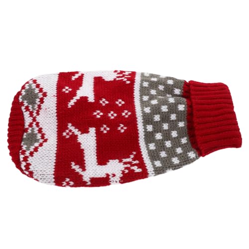 Homoyoyo Weihnachtlicher Hundepullover mit Kürbisdesign Warmes Dickes Strickkostüm für Kleine Hunde und Katzen Weicher Langlebiger Hundepulli für Winterliche Festtage Maschinenwaschbar von Homoyoyo