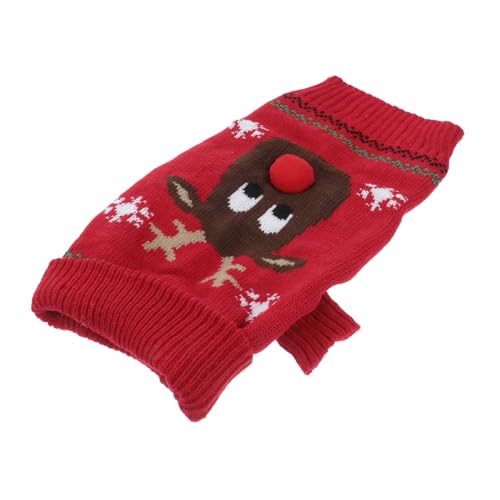 Homoyoyo Weihnachts Pullover Für Hunde Haustier Kleidung Winter Warme Kostüm Für Kleine Und Große Tiere Welpen Outfit Reißverschluss von Homoyoyo