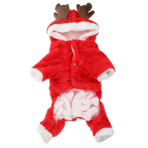 Homoyoyo Weihnachtliches Elch Hundekostüm mit Warmem Dickem Material Niedlicher Pet Hoodie für und Outdoor Aktivitäten Xs Rot Kuschelig und Auffällig für Kalte Tage Homoyoyo Weihnachtliches Elch Hundekostüm mit Warmem Dickem Material Niedlicher Pet Hoodie für und Outdoor Aktivitäten Xs Rot Kuschelig und Auffällig für Kalte Tage von Homoyoyo