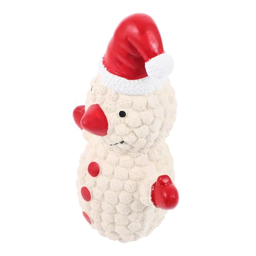 Homoyoyo Weißes Weihnachts Latex Kauspielzeug für Hunde Interaktives Quietschspielzeug zur Stressreduktion Beißfest Geeignet für Kleine und Mittlere Hunde Fördert Intelligenz und Spielspaß von Homoyoyo