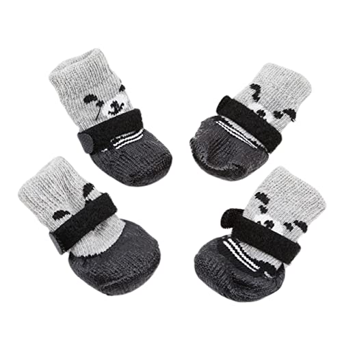 Homoyoyo wasserdichte Hundesocken Für Verletzte Pfoten – rutschfeste - Atmungsaktive Haustierschuhe Für Winter Und Regentage - Ideal Für Indoor Und Outdoor Nutzung 4er Set von Homoyoyo