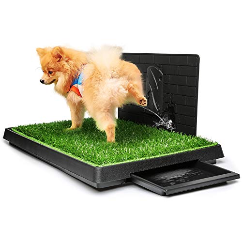 Hompet Hundetoilette mit Tablett Hundeklo für Kleine Hunde Rasenmatte Töpfchen Trainingsunterlage mit Urin Trennwand, Indoor Hundetoilette Balkon Ideal Welpentoilette für Kleine Großer Hunde (76×51cm) Hompet Hundetoilette mit Tablett Hundeklo für Kleine Hunde Rasenmatte Töpfchen Trainingsunterlage mit Urin Trennwand, Indoor Hundetoilette Balkon Ideal Welpentoilette für Kleine Großer Hunde (76×51cm) von Hompet