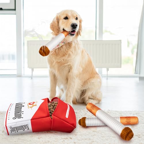 Homrich Hundespielzeug Quietschend Plüsch für Kleine Hunde, Welpenspielzeug, Plüschspielzeug für Große Hunde, Intelligenzspielzeug Schnüffelteppich für Hunde, Interaktives Kauspielzeug für Geburtstag von Homrich