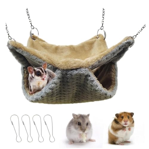 Homrich Meerschweinchen Hängematte,Schlafmatte für Kleintiere Haustierkäfig Zubehör für Chinchilla,Frettchen,Ratten,Hamster,Rennmaus,Schläfer Bett Spielzeug,34 * 34cm Homrich Meerschweinchen Hängematte,Schlafmatte für Kleintiere Haustierkäfig Zubehör für Chinchilla,Frettchen,Ratten,Hamster,Rennmaus,Schläfer Bett Spielzeug,34 * 34cm von Homrich