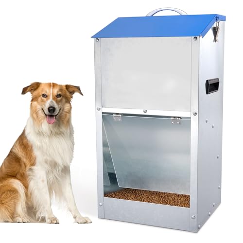 Automatischer Futterspender für Hunde, für große Hunde, große Rassen, Hundefutterspender, 11,3 kg Kapazität, Haustier-Futterspender mit Schwerkraft-Futterspender Automatischer Futterspender für Hunde, für große Hunde, große Rassen, Hundefutterspender, 11,3 kg Kapazität, Haustier-Futterspender mit Schwerkraft-Futterspender von Homsky