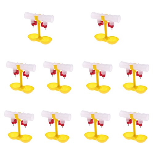 10pcs Hängende Kükentränke Nippeltränke Geflügeltränke Wasser Trinker für Huhn, Küken, Ente, Vogel, Wachtel, Taube 10pcs Hängende Kükentränke Nippeltränke Geflügeltränke Wasser Trinker für Huhn, Küken, Ente, Vogel, Wachtel, Taube von Homyl