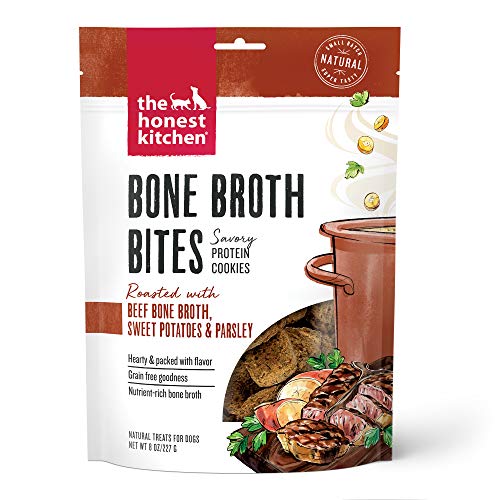 The Honest Kitchen Knochenbrühe Bites: geröstet mit Rinderknochenbrühe & Süßkartoffeln, 237 ml Beutel The Honest Kitchen Knochenbrühe Bites: geröstet mit Rinderknochenbrühe & Süßkartoffeln, 237 ml Beutel von Honest Kitchen