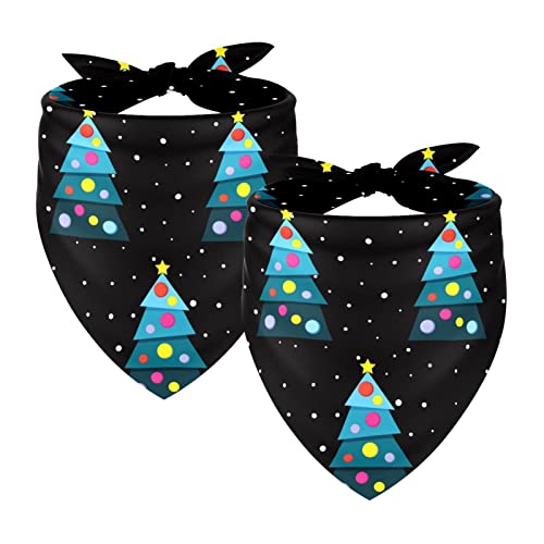 Abstrakter Weihnachtsbaum, 2 Packungen Hundehalstücher Zubehör quadratischer Schal für Hunde Katzen Welpen Haustiere klein mittel groß Abstrakter Weihnachtsbaum, 2 Packungen Hundehalstücher Zubehör quadratischer Schal für Hunde Katzen Welpen Haustiere klein mittel groß von Honexa