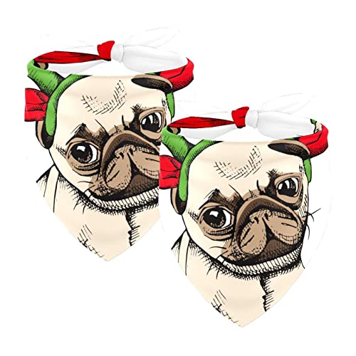 Cartoon Weihnachten Welpe 2 Packungen Welpen Bandana Junge Mädchen Zubehör Bandana für Hunde Katzen Welpen Haustiere Small Medium Large Cartoon Weihnachten Welpe 2 Packungen Welpen Bandana Junge Mädchen Zubehör Bandana für Hunde Katzen Welpen Haustiere Small Medium Large von Honexa