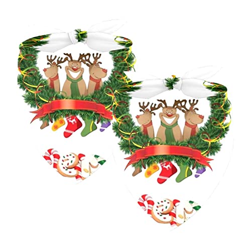Christmas Elements 2 Packungen Hundehalstücher Junge Mädchen Zubehör Hundeschal für kleine, mittelgroße und große Hunde, Katzen, Welpen, Haustiere Christmas Elements 2 Packungen Hundehalstücher Junge Mädchen Zubehör Hundeschal für kleine, mittelgroße und große Hunde, Katzen, Welpen, Haustiere von Honexa