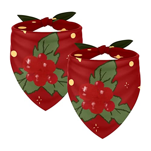 Christmas Elements 2 Packungen Hundehalstücher Zubehör Quadratischer Schal für Hunde Katzen Welpen Haustiere Small Medium Large Christmas Elements 2 Packungen Hundehalstücher Zubehör Quadratischer Schal für Hunde Katzen Welpen Haustiere Small Medium Large von Honexa