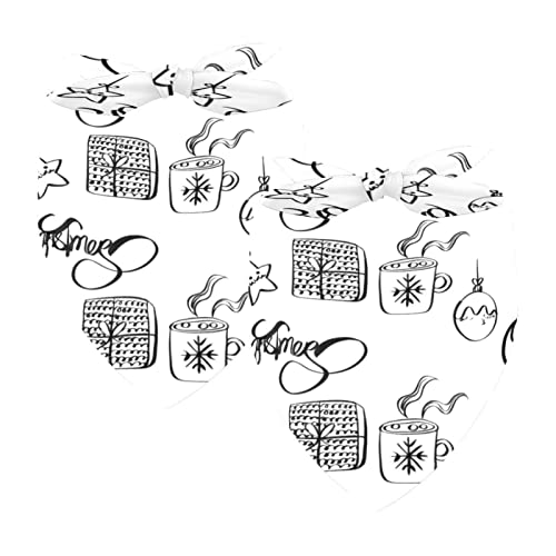 Christmas Elements 2 Packungen Welpen Bandana Junge Mädchen Zubehör Bandana für Hunde Katzen Welpen Haustiere Small Medium Large Christmas Elements 2 Packungen Welpen Bandana Junge Mädchen Zubehör Bandana für Hunde Katzen Welpen Haustiere Small Medium Large von Honexa