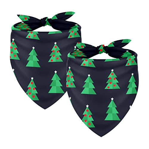Christmas Tree Navy Blue 2 Packungen Hundehalstücher Junge Mädchen Zubehör Hundeschal für kleine mittelgroße große Hunde Katzen Welpen Haustiere Christmas Tree Navy Blue 2 Packungen Hundehalstücher Junge Mädchen Zubehör Hundeschal für kleine mittelgroße große Hunde Katzen Welpen Haustiere von Honexa
