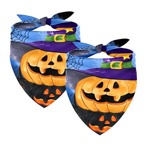 Halloween Elements 2 Packungen Hundehalstücher Zubehör Quadratischer Schal für Hunde Katzen Welpen Haustiere Klein Mittel Groß Halloween Elements 2 Packungen Hundehalstücher Zubehör Quadratischer Schal für Hunde Katzen Welpen Haustiere Klein Mittel Groß von Honexa