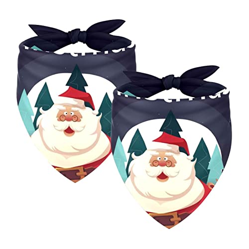 Happy Santa Claus Rentier 2 Packungen Hundehalstücher Junge Mädchen Zubehör Hundeschal für kleine mittelgroße große Hunde Katzen Welpen Haustiere Happy Santa Claus Rentier 2 Packungen Hundehalstücher Junge Mädchen Zubehör Hundeschal für kleine mittelgroße große Hunde Katzen Welpen Haustiere von Honexa