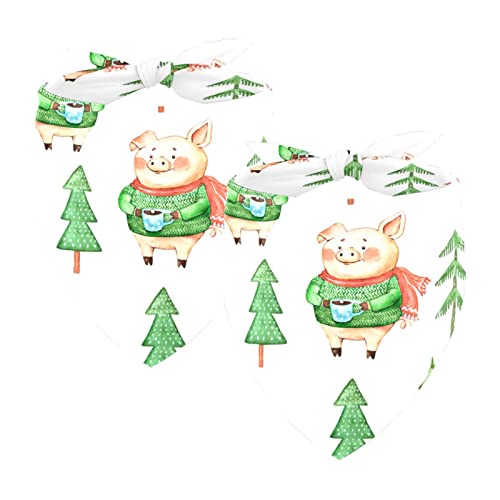 Hero Pig Weihnachtsbaum 2 Packungen Hundehalstücher Junge Mädchen Zubehör Hundeschal für kleine mittelgroße große Hunde Katzen Welpen Haustiere Hero Pig Weihnachtsbaum 2 Packungen Hundehalstücher Junge Mädchen Zubehör Hundeschal für kleine mittelgroße große Hunde Katzen Welpen Haustiere von Honexa