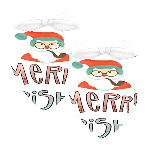 Merry Christmas 2 Packungen Hundehalstücher Zubehör Hundeschal Kleine Mittel Große Größe Hunde Katzen Welpen Haustiere Merry Christmas 2 Packungen Hundehalstücher Zubehör Hundeschal Kleine Mittel Große Größe Hunde Katzen Welpen Haustiere von Honexa