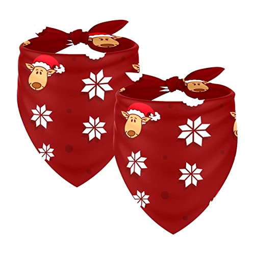 Weihnachten Nahtlos 2 Packungen Welpen Bandana Junge Mädchen Zubehör Bandana für Hunde Katzen Welpen Haustiere Small Medium Large Weihnachten Nahtlos 2 Packungen Welpen Bandana Junge Mädchen Zubehör Bandana für Hunde Katzen Welpen Haustiere Small Medium Large von Honexa