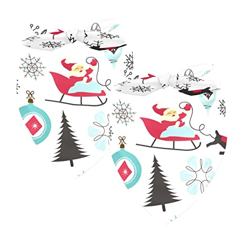 Weihnachtsmann, 2 Packungen Welpen-Bandana Jungen Mädchen Zubehör Bandana für Hunde Katzen Welpen Haustiere Klein Mittel Groß Weihnachtsmann, 2 Packungen Welpen-Bandana Jungen Mädchen Zubehör Bandana für Hunde Katzen Welpen Haustiere Klein Mittel Groß von Honexa