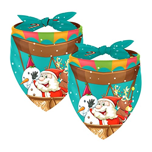 Weihnachtsmann Schneemann Elch Hirsch 2 Packungen Hundehalstücher Zubehör Hundeschal Kleine Mittel Große Größe Hunde Katzen Welpen Haustiere Weihnachtsmann Schneemann Elch Hirsch 2 Packungen Hundehalstücher Zubehör Hundeschal Kleine Mittel Große Größe Hunde Katzen Welpen Haustiere von Honexa